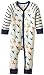 Polarn O. Pyret Baby-Boys Devons Animal Print Romper, Blue (Cold Ocean), 2-4 Months