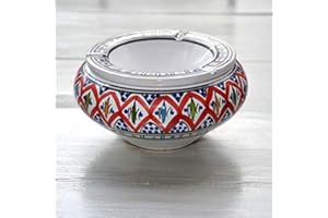 YODECO Cendrier marocain Bakir rouge - Grand modèle