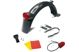 E-W EWHEEL EWheel | Guardabarros Trasero Nuevo Modelo para Patinete Xiaomi M365, 1S, Essential, Pro y Pro2 | Kit Completo.