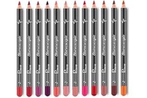 BETELIGIR Matte Lip Liner Bleistift Set - 12 Natürliche Lippen Makeup Soft Pencils Wasserdicht und Langlebig Velvet Lip Liner