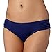 Beach Collection Womens Navy Ruched Bikini Mix And Match Bottoms 10