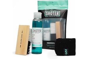 SHOTER SHOES MATTER SHOTER Limpiador de Zapatillas/Kit de limpia zapatillas premium/Incluye limpiador SHOTER, cepillo de cerdas y paño microfibra