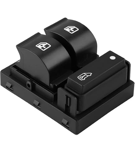 Interruttore Alzacristalli Triplo Per Fiat Doblo 2010-2015, Fiorino 2007-2015, Qubo 2008-2015 – Finestrino Lato Guida