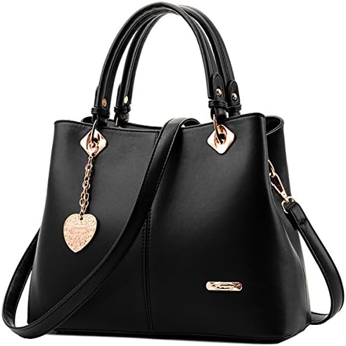 NUCLERL 2017 New Top Handle Bag Ladies Handbag Female Bag Handbags for Women Shoulder Bag Cross Body Bag(Black)