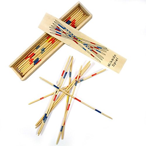 Mikado-Spiel in praktischer Holzbox, 19,5cm x 4cm