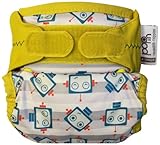 Pop-in Close Single Reusable Nappy Bamboo (New Print Robot)