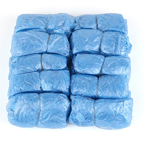 Ancoz Blue Copriscarpe antipioggia antiscivolo antipolvere (50 Pairs/100 Pcs)