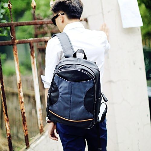 BOAOGOS Casual Daypacks 14 Inches Rucksack Pu Cylinder Shoulder Bag Drawstring Drawstring Pocket Bucket Backpack Travel Bags Sports Fitness Bags