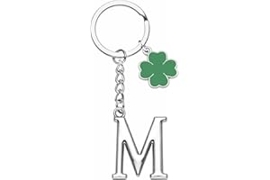 YJYJZX Llavero con letra inicial colgante, llavero regalo amigos hermanas amiga, plata A-Z 26 letra inicial colgante llavero - Regalo mujer hombre cumpleaños, amuleto llavero