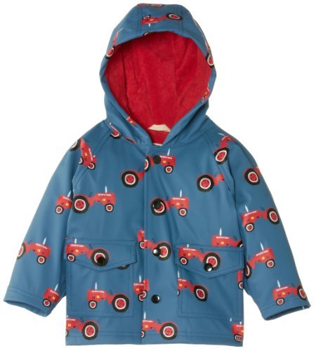 Hatley Baby-Boys Infant Raincoat Farmer Jack, Blue, 12 Months Color: Blue Size: 12 Months