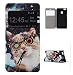 Produktbild Leder PU Flip Case 2-in-1 ISENPENK Für 5,2-Zoll Huawei P9 Lite/Huawei G9 Lite/Honor 8 Smart Hülle Leder Muster Tiere [Katze] Window View Fenster Schutzhülle Bookstyle Cover Schale Stand Ständer Tasche Leder mit Weich TPU Innere Brieftasche