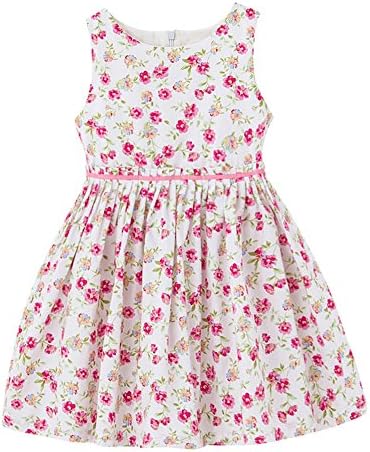 Flowerry Cotton Floral Girl Sundress Children Dress Flower Girl Dress 3T