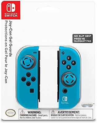 PDP Sets de protection Joy-Con Gel Guards en silicone pour Nintendo Switch - néon bleu