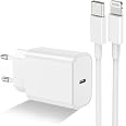 Chargeur Rapide IPhone 20W PD - Câble USB-C Vers Lightning 6FT - Certifié MFi - Pour IPhone 14/13/12/11 Etc.
