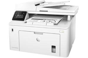 HP LaserJet Pro MFP M227fdw G3Q75A, Impresora Láser Multifunción, Imprime, Escanea, Copia y Fax, Wi-Fi, Ethernet, USB 2.0 de alta velocidad, NFC, HP Smart App, Pantalla Táctil en Color, Blanca