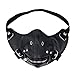 Price comparison product image Baosity Zipper Leather Half Face Mask Motorcycle Rider Gothic Steampunk Mask Windproof