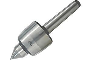 CHENGCKJ Mitlaufende Körnerspitze MK2 Mitlaufende Zentrierspitze Live Reitstock Center Drehbank Live Center Zentrierspitze 60 Grad Rollkörner MK2 Kegel Spitzen für Maschinenkegel CNC-Drehmaschine Werkzeug