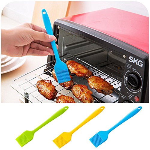HelpCuisine [4er-Pack] Küchen Silikon Backpinsel/grillpinsel- BBQ Barbecue Pinsel Fleischpinsel Bratenpinsel hitzebeständig Küchenpinsel Kochpinsel in 4 tollen verschiedenen Farben - 5