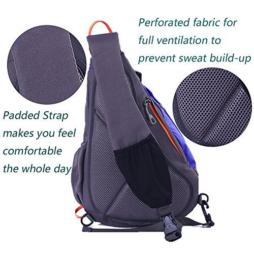 EGOGO Multifunktions Sling Pack Rucksack Cross Body Umhängetasche Schultertasche Fahrradrucksäcke - 2