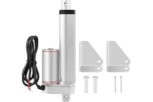 ZUNATE Linear Actuator,linearantrieb linearmotor Hub Hochleistungs 750N，linearmotor 24V 150mm,Elektromotor DIY mit 2 Halter und 4 Sicherungsstift für Elektro-, Medizin-, Auto usw verwenden,geräuscharm