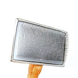 Claw Claws Pet Slicker Brush for Large Dogs, Wooden Handle with Stainless Steel Soft Pins, Gently Remove Tangled, Loose Undercoat and Mats Hair, Pet Grooming Brush Tool (8