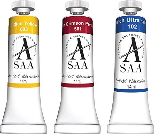 SAA Artists' Watercolour 14ml - Essentials Set of 3