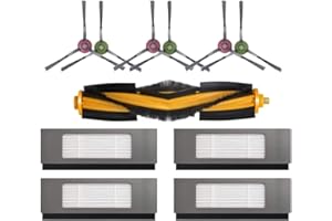 Anwor Zubehör für Ecovacs Deebot Ozmo 950 920 T8 T8+ T8 AIVI T8 AIVI+ T9 T9+ Staubsauger, 1 Hauptbürste, 2 Filter, 6 Seitenbürsten für Ecovacs Deebot Ozmo 950 920 T8 T8+ T8 AIVI T8 AIVI+ T9 T9+