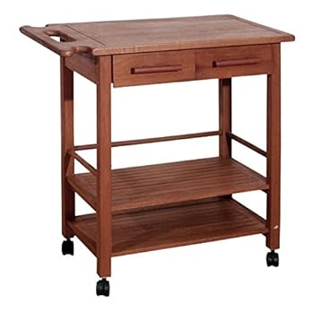 Gravidus Pratksicher Servierwgen Mit 2 Schubladen Aus Eukalyptusholz