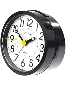 RHYTHM CRE849WR02 Wecker Kunststoff Analog Licht Alarm silber