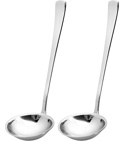 Produktbild von Leifheit Schöpflöffel 34 Cm Aus Edelstahl – ProLine Serie, 100 Ml Fassungsvermögen, Mit Aufhängeöse