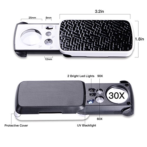 changshengda Deslice bolsillo lupa y luz 30 x 60 x 90 x Multi-Power peque o port til LED lupa de joyer a lupa con UV negro luz mejor para joyas diamantes joyas monedas sellos reviews changshengda Deslice bolsillo lupa y luz 30 x 60 x 90 x Multi-Power peque o port til LED lupa de joyer a lupa con UV negro luz mejor para joyas diamantes joyas monedas sellos
