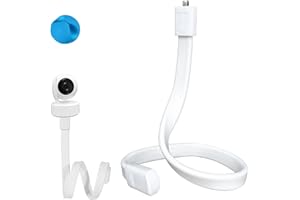 QEEROYO Supporto Baby Monitor Universale, Staffa Flessibile e Regolabile per Videocamere e Fotocamere Bambini, Vite 1/4, Non Richiede Foratura