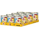 Pedigree Adult Plus Hundefutter Fischöl - Rind in Gelee, 12 Dosen (12 x 800 g)
