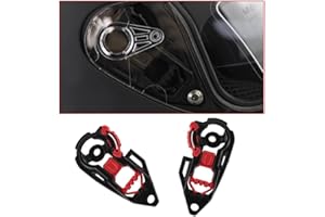 Genérico L-MEIQUN Mecanismo De Visera De Cascos De Moto Para K3SV Y Para K1 Visera De Moto De La Basic Para AGV K5 (Color : Black red)