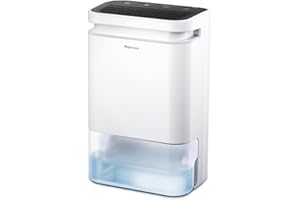 Osuszacz adsorpcyjny Pro Breeze 10L z timerem, filtrem powietrza, ciągłym drenażem, cyfrowym panelem sterowania - idealny do niskich temperatur w wilgotnych domach, piwnicach i garażach