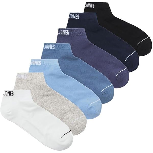 JACK & JONES Jacmilo Lot De 5 Paires De Chaussettes De Tennis Courtes, Indigo Vintage/Pack : Tranche Ananas-Meerkat-Laurel Wreath-LGM, Taille Unique Homme
