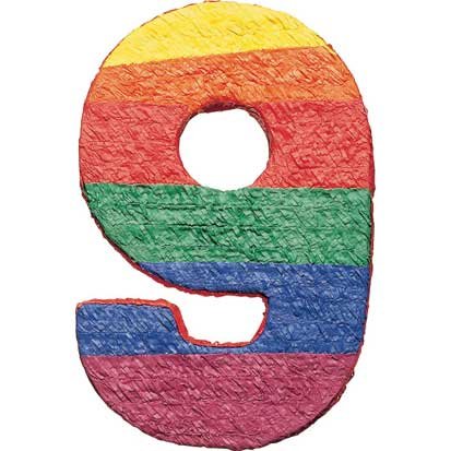 Amscan Piñata Zahl 9