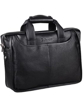Lalawow Herren Geschäftstatsche Businesstasche aus Authentischem Leder Handtasche Schultertasche Aktentasche Botentasche...