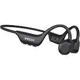 IFECCO Bone Conduction Headphones, Bone Headphones with Microphone | Bluetooth 6.0 Bone Conduction Helmets, IP67 Waterproof,
