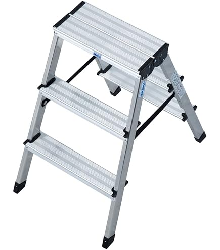 Industriële trapladder dubbel - Sparta dua 2 x 3 treden Industriële trapladder dubbel - Sparta dua 2 x 3 treden