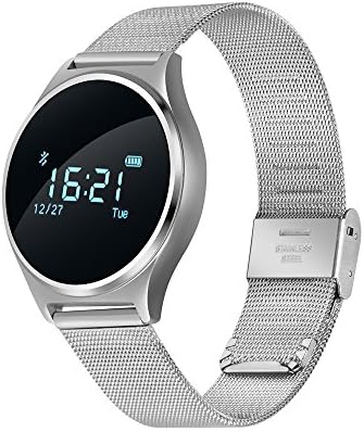 Heart Rate Monitoring，Detome M7 Remote Sleep Movement Detection Phone Call Message Reminder Remote Camera Support Facebook/Twitter/Whatsapp For Android&amp;Ios Smart Phone (Sliver)