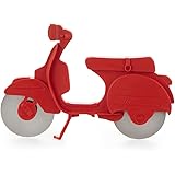 Balvi Tagliapizza Scooter Colore Rosso Plastica ABS/Inox