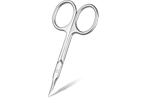 LOPHE Profesjonalne precyzyjne nożyczki do paznokci ze stali nierdzewnej, wielofunkcyjne nożyczki kosmetyczne do paznokci palców i palców, martwego skóry, włosów w nosie, rzęs, przycinania brwi