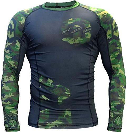 Rashguard Absolute Weapon Camo Green-s MMA BJJ Fitness