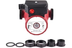 SHYLIYU Pompa di Circolazione Pompa dell'Acqua Calda pompa aumento pressione acqua Pompa di Circolazione Caldaia Domestica Giardino Doccia Stagno Fontana46/67/93W 3000l/H Regolazione a Tre Velocità