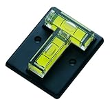 Metrica Miniwasserwaage 2 Libellen T-Form, schwarz, 34551