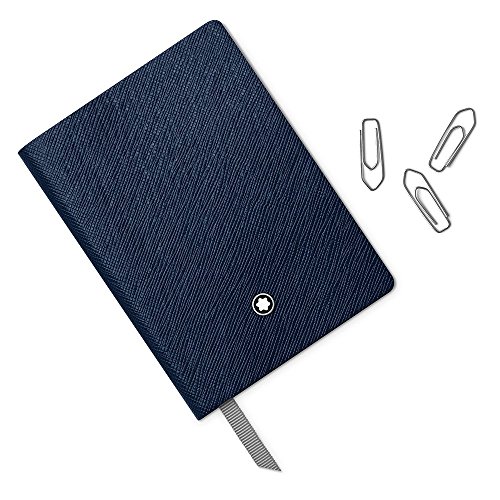 Montblanc Notebook 113598 Fine Stationery #145 / Leder Notizbuch A7 liniert mit Softcover / Farbe: Indigo / 128 Seiten - 3