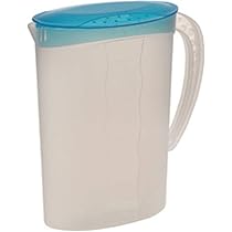 2 Trinkkrüge 1,5 Liter Mit Deckel - BPA-frei, Auslaufsicher Für Kühlschrank & Party