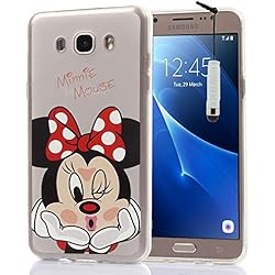 Funda transparente de silicona con diseño de dibujos animados Disney para Samsung Galaxy J7 (2016), de la marca VComp-Shop®