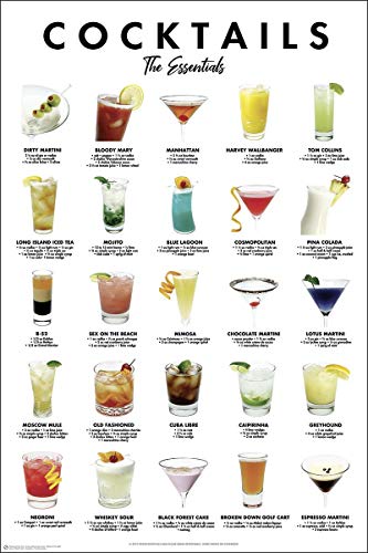 Up Close Poster Cocktails - The Essentials (61cm x 91,5cm)